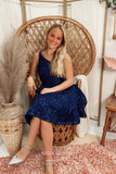 vigocouture-One Shoulder Homecoming Dresses Sparkly Sequin Hoco Dresses hc209-Prom Dresses-vigocouture-Navy Blue-US0-