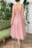 vigocouture-Printed Hearts Hoco Dresses Midi Length Homecoming Dresses hc222-Prom Dresses-vigocouture-