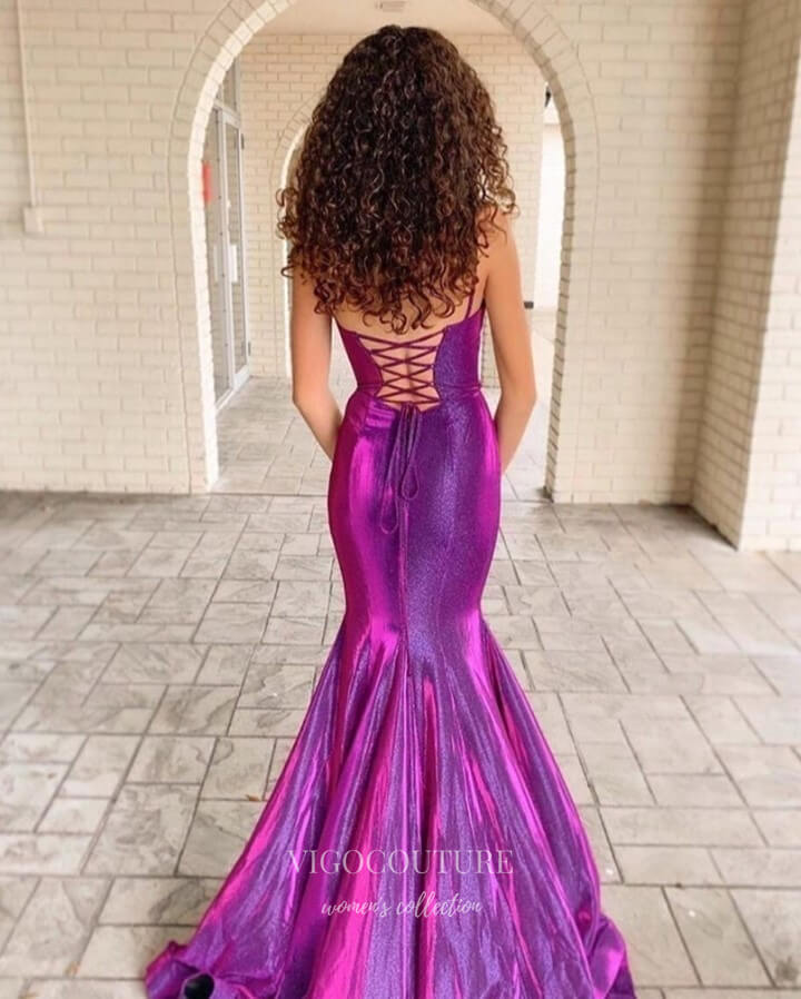 Giuliana Rancic Purple Satin Halter Prom Dress - Xdressy