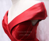 vigocouture-Red Homecoming Dress Off the Shoulder Maxi Hoco Dress hc071-Prom Dresses-vigocouture-