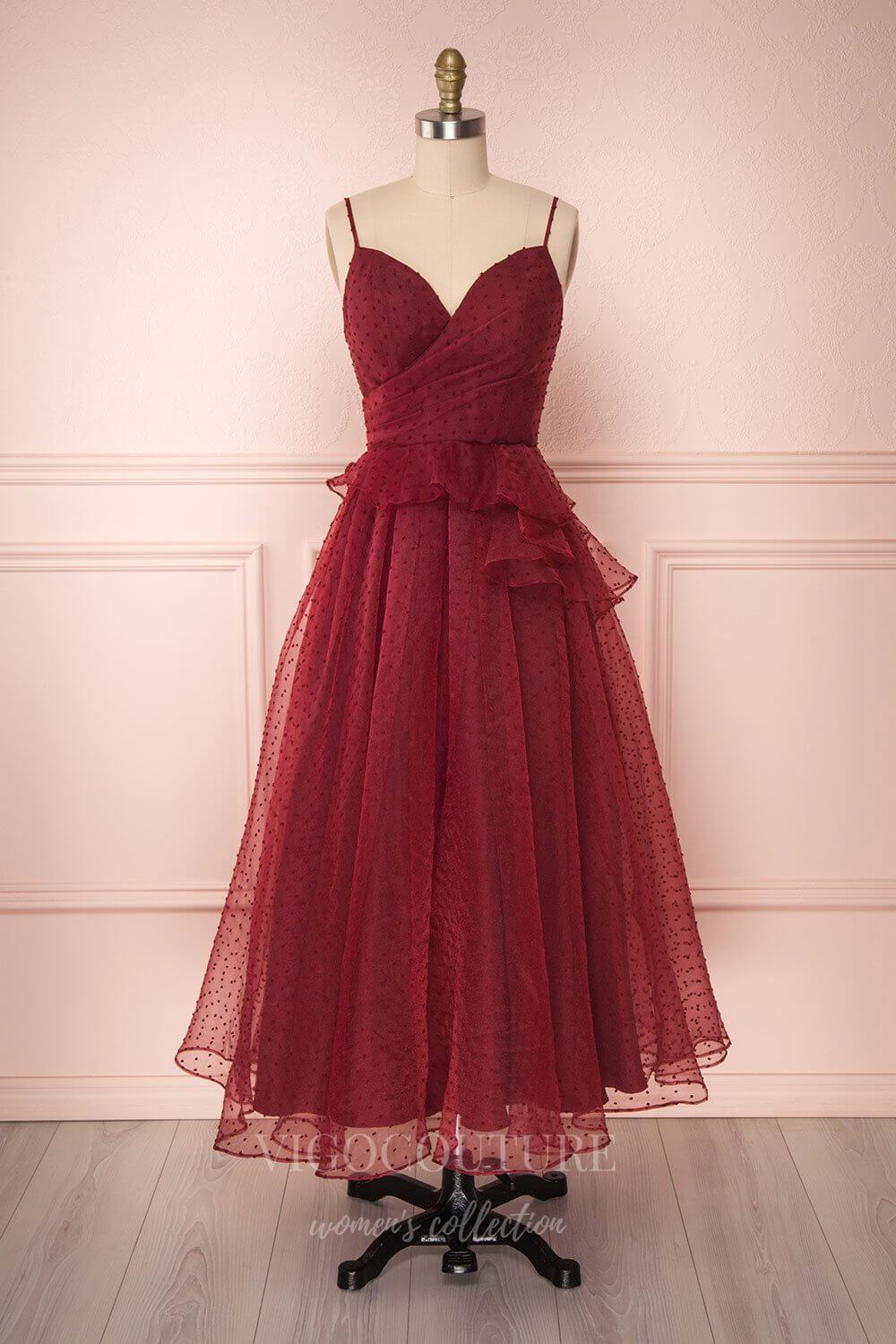vigocouture-Red Spaghetti Strap Prom Dress 2022 Maxi Party Dress 20572-Prom Dresses-vigocouture-Red-US2-