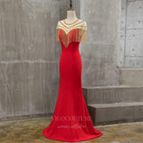 vigocouture-Satin Mermaid Prom Dress 20265-Prom Dresses-vigocouture-