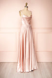 vigocouture-Satin Spaghetti Strap Prom Dress 20577-Prom Dresses-vigocouture-Blush-US2-