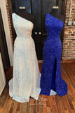 vigocouture-Sequin Mermaid Prom Dresses One Shoulder Formal Dresses 21589-Prom Dresses-vigocouture-