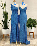 vigocouture-Sequin Prom Dresses Mermaid Foamal Dresses 20825-Prom Dresses-vigocouture-Blue-US2-A