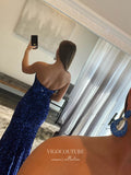vigocouture-Sequin Strapless Prom Dresses Mermaid Formal Dresses 21555-Prom Dresses-vigocouture-