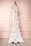vigocouture-Sheath Boho Wedding Dresses w0003-Wedding Dresses-vigocouture-Ivory-US2-