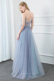 vigocouture-Spaghetti Strap Beaded A-Line Prom Dress 20796-Prom Dresses-vigocouture-