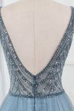 vigocouture-Spaghetti Strap Beaded A-Line Prom Dress 20800-Prom Dresses-vigocouture-