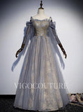 Spaghetti Strap Lace Applique Prom Dresses A-line Prom Gown 20274