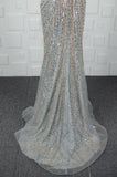 vigocouture-Sparkly Mermaid Prom Dresses Beaded Evening Dresses 20760-Prom Dresses-vigocouture-