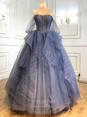 Sparkly Sequin Prom Dresses Off the Shoulder Formal Dresses 21307