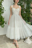 vigocouture-Starry Tulle Hoco Dresses Midi Length Sweetheart Neck Homecoming Dresses hc227-Prom Dresses-vigocouture-Ivory-US0-