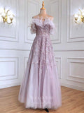 vigocouture-Strapless Prom Dresses Beaded Evening Dresses 21246-Prom Dresses-vigocouture-Blush-US2-