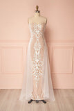vigocouture-Strapless Sheath Wedding Dresses w0005-Wedding Dresses-vigocouture-Blush-US2-