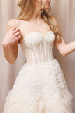 vigocouture-Strapless Tiered Wedding Dresses w0007-Wedding Dresses-vigocouture-