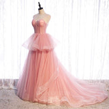 vigocouture-Tiered Prom Dress 2022 Spaghetti Strap Party Dress 20557-Prom Dresses-vigocouture-