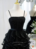 vigocouture-Tiered Spaghetti Strap Homecoming Dresses Beaded Hoco Dresses hc236-Prom Dresses-vigocouture-