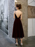 vigocouture-Velvet Prom Dresses Mid-Length Formal Dresses 20209-Prom Dresses-vigocouture-