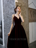 vigocouture-Velvet Prom Dresses Mid-Length Formal Dresses 20209-Prom Dresses-vigocouture-