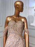 Vintage Beaded Prom Dresses with Slit Overskirt Formal Dresses 22079-Prom Dresses-vigocouture-Light Blue-US2-vigocouture