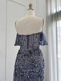 Vintage Beaded Prom Dresses with Slit Spaghetti Strap 1920s Evening Dress 22142-Prom Dresses-vigocouture-Pink-US2-vigocouture